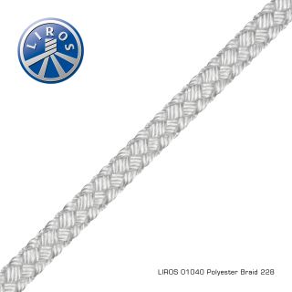 Braided Polyester Line white 4mm x 10m 5-pack