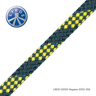 Regatta 2000 steelblue-yellow 6mm x 200m