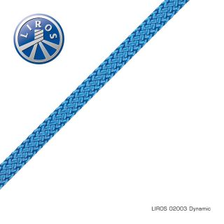 Dynamic halyard w spliced eye Blue 8mm x 25m