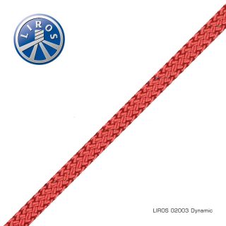 Dynamic halyard w spliced eye Red 10mm x 35m