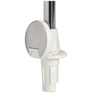 Pull-out led lightpole w/white base 100 cm