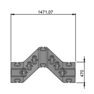 JetPort Flexi module small, grey