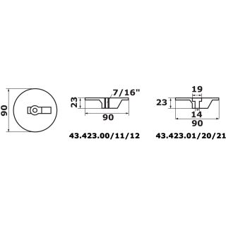 Anood OSCULATI lame tsink Mercury/Mercruiser 35-300HP Alpha One Gen II & Bravo 76214 76214