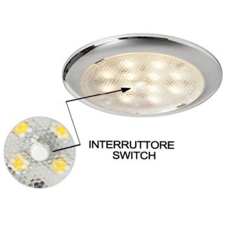 Procion nickel satin finish ceiling light w.switch