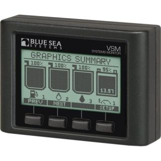 Vessel süsteemi monitor BLUE SEA SYSTEMS VSM 422, DC-pinge