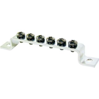 Common 100A Mini Grounding BusBar - 6 Gang