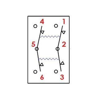 Marina R switch without toggle/LED (ON)-OFF-(ON)