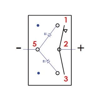 Marina R switch without toggle ON-OFF-(ON)