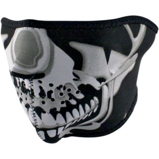 Mask Zan Headgear Neoprene Chrome Skull