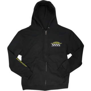 ZIP HOODY RACER BLK LG