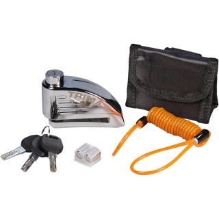 LOCK DISC CHROME ALRM 8MM