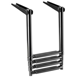 Osculati Telescopic ladder AISI316 4 steps black