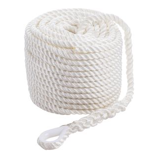 Qvarken Anchor Rope Classic with thimble 10mm 30m white