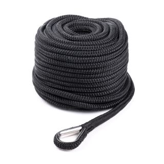 Qvarken Anchor Rope Dockline with thimble 14mm 40m black
