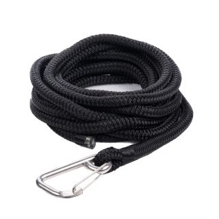 Qvarken Mooring Rope Dockline with hook 12mm 6m black