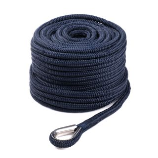 Qvarken Anchor Rope Dockline with thimble 16mm 40m navy