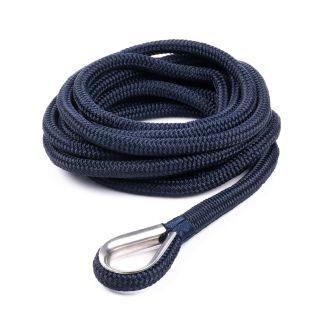 Qvarken Mooring Rope Dockline with thimble 14mm 6m navy