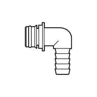 90° hose connector Ø 19mm