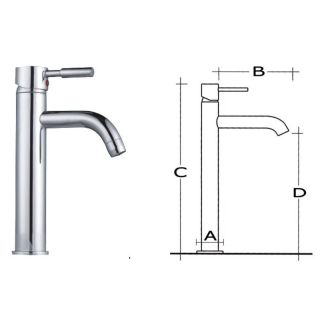 Diana mixer for bathroom,tall