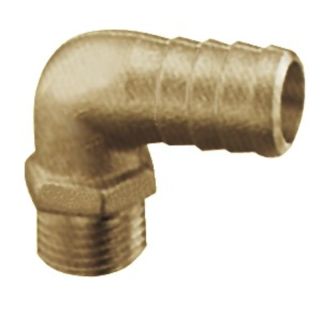 Hose adaptor 90° male 1" x 25mm (brass)