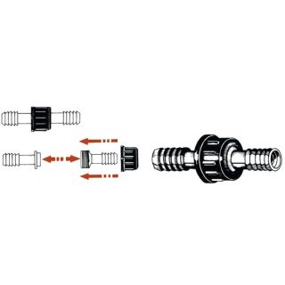 Hose joint nylon 12mm (A)