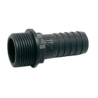 Hose adaptor PP male 1" 1/2 x 38mm