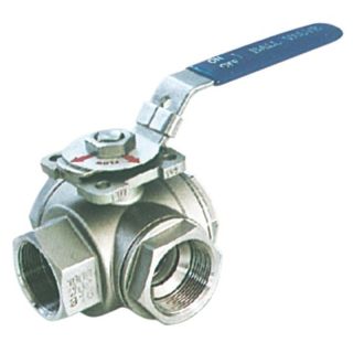 3-way ball valve 1" 1/4 AISI 316