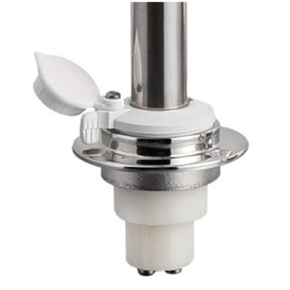 Recess-fit removable led white pole 60cm